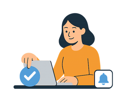 One-click application illustration